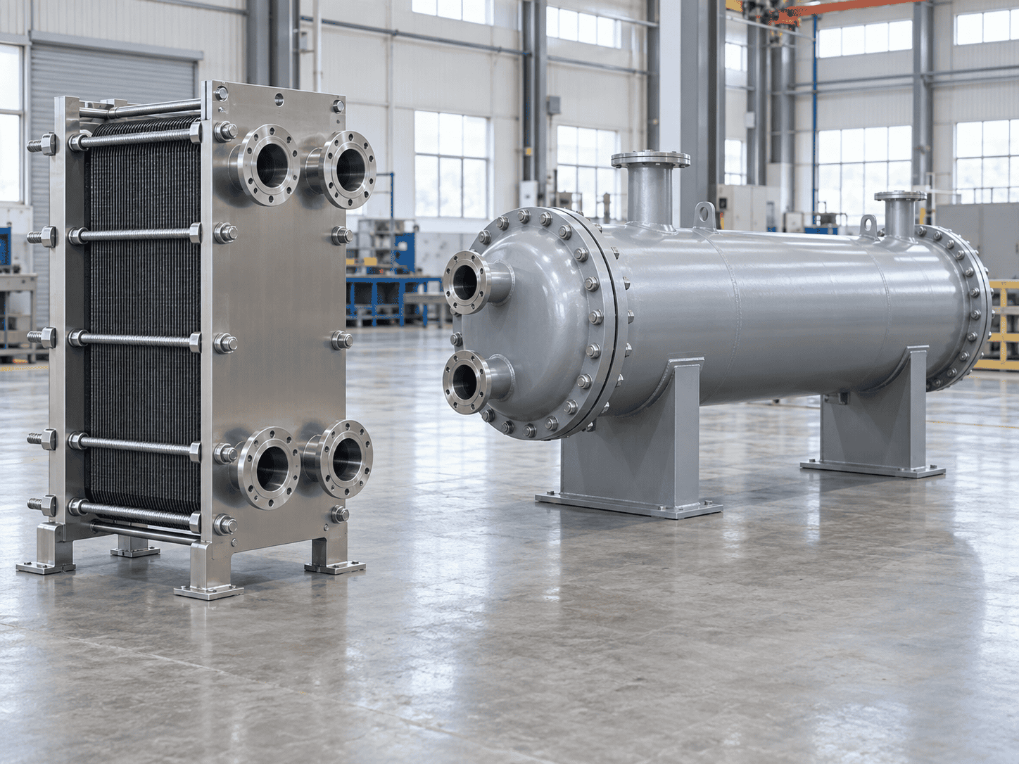 Industrial plate and shell-and-tube heat exchanger selection
