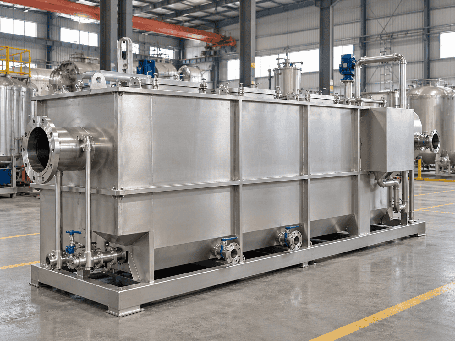 Industrial oil water separator for oily wastewater treatment