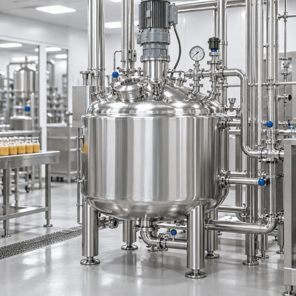 Food and beverage jacketed reactor