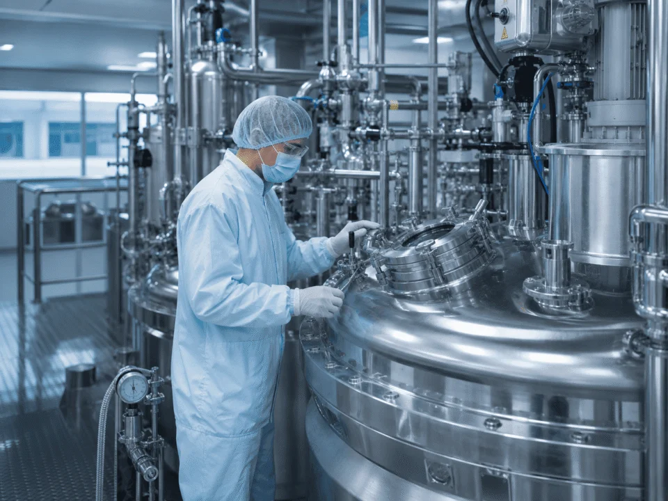 Pharmaceutical stainless process vessel