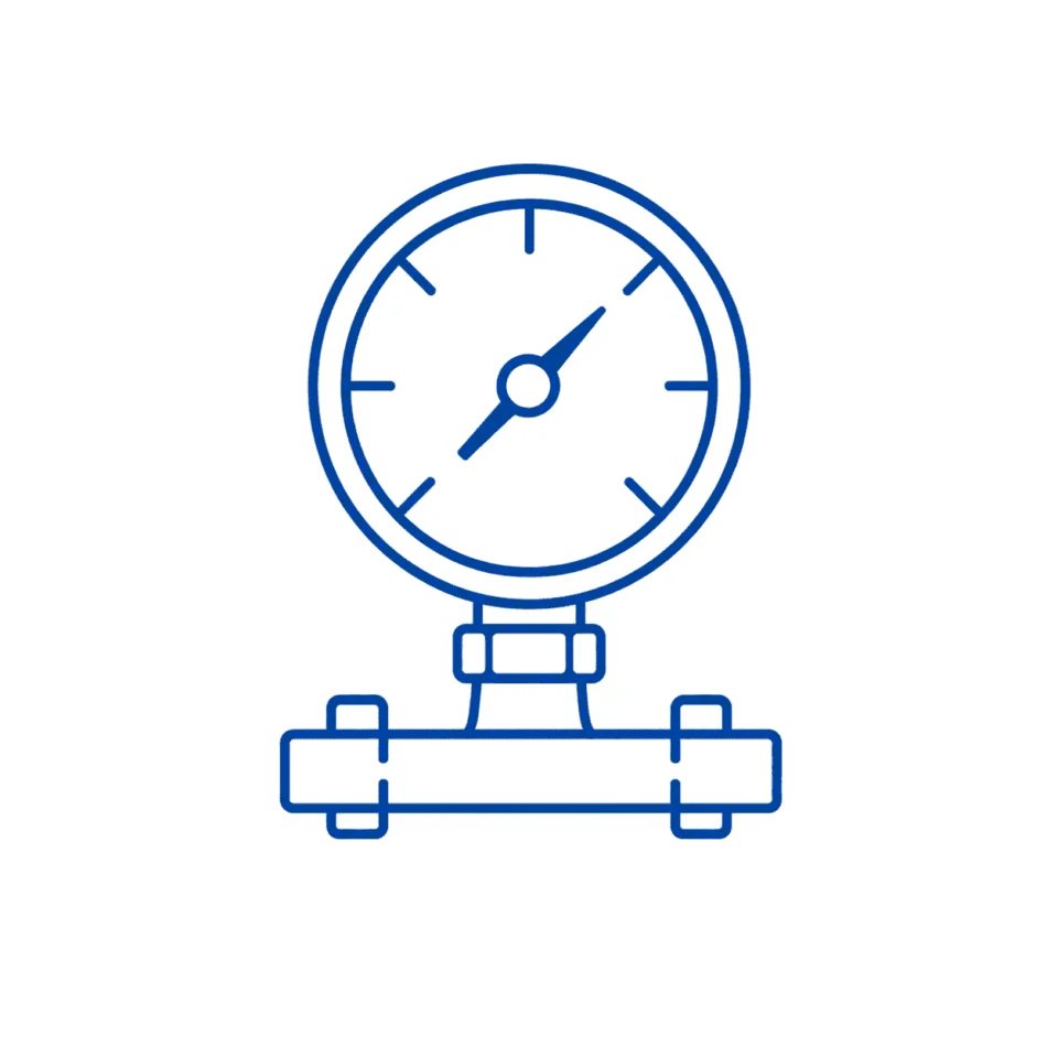 Pressure and temperature icon