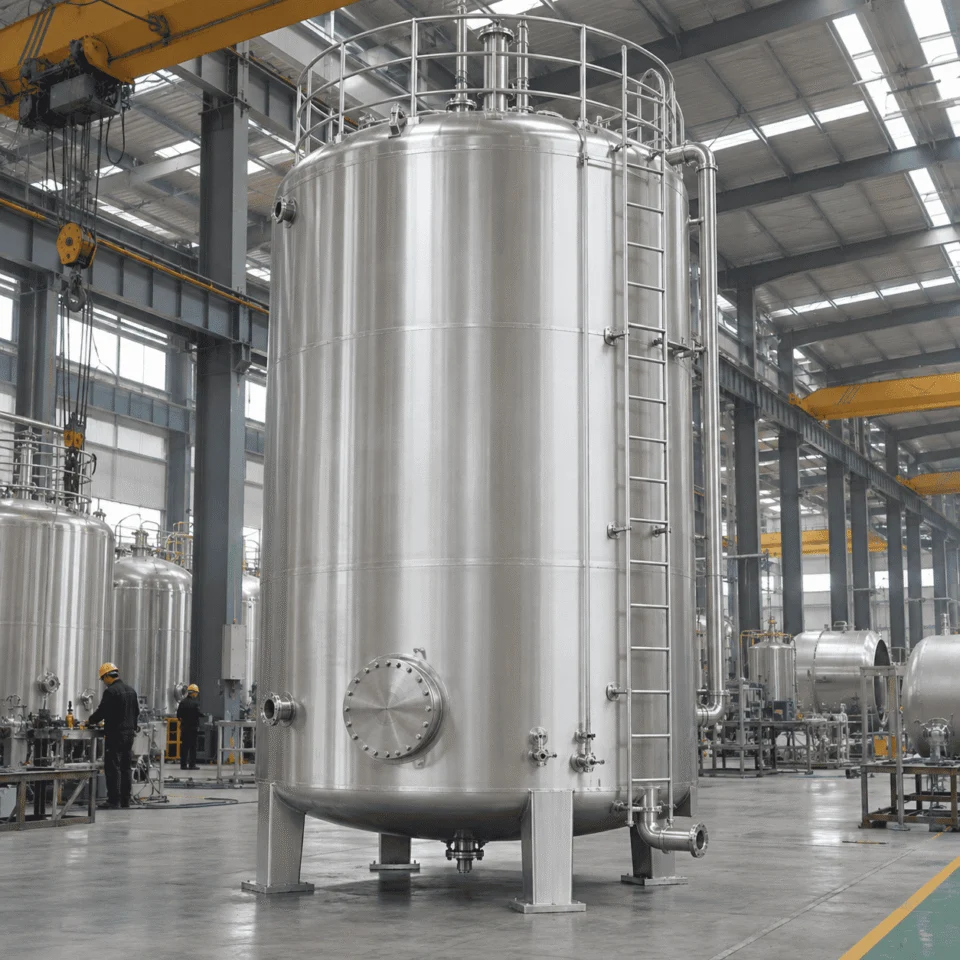 Custom chemical storage tank manufactured by ChannelVessel