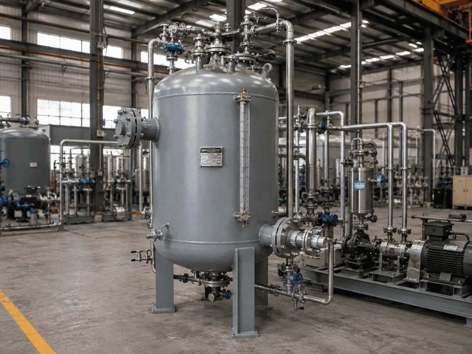 Vacuum process vessel for drying degassing and evaporation
