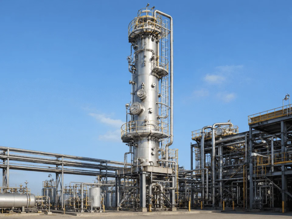 Custom industrial column and tower manufactured by ChannelVessel