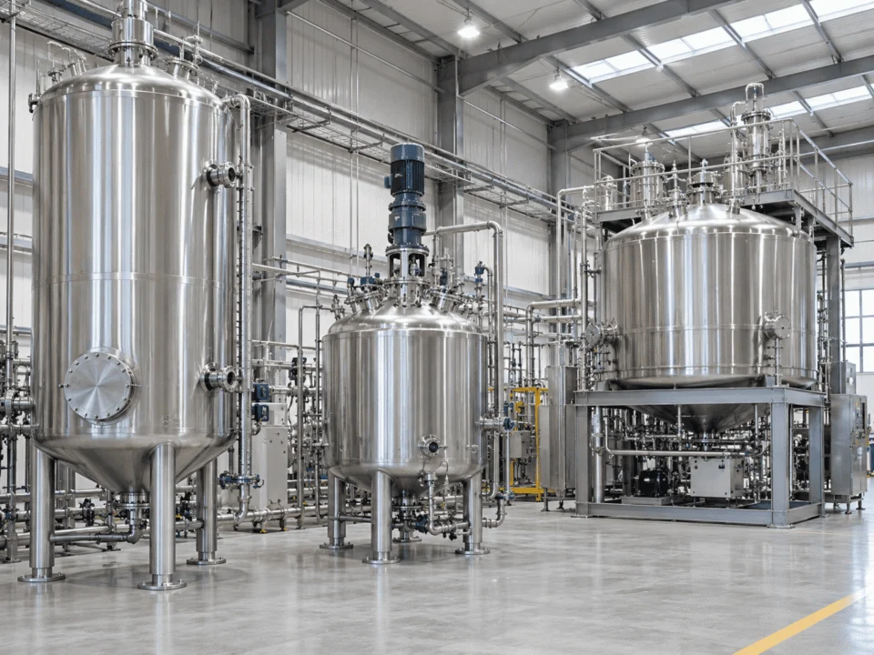 Chemical process equipment for process duty and capacity