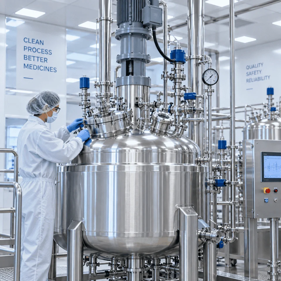 Pharmaceutical jacketed reactor