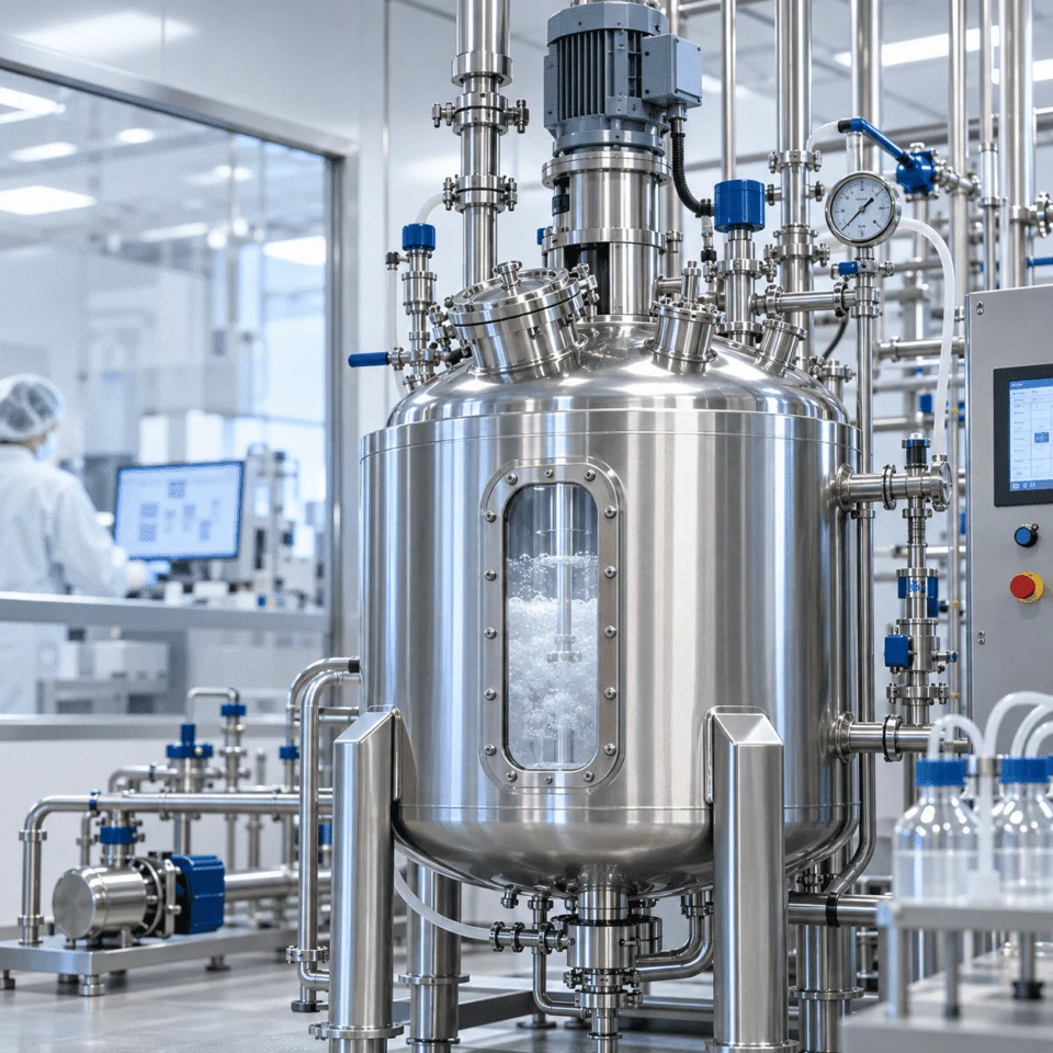 Fermentation and bioprocess jacketed reactor