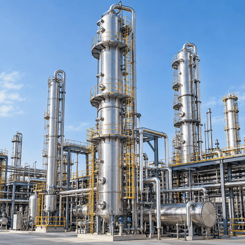 Chemical process column and tower