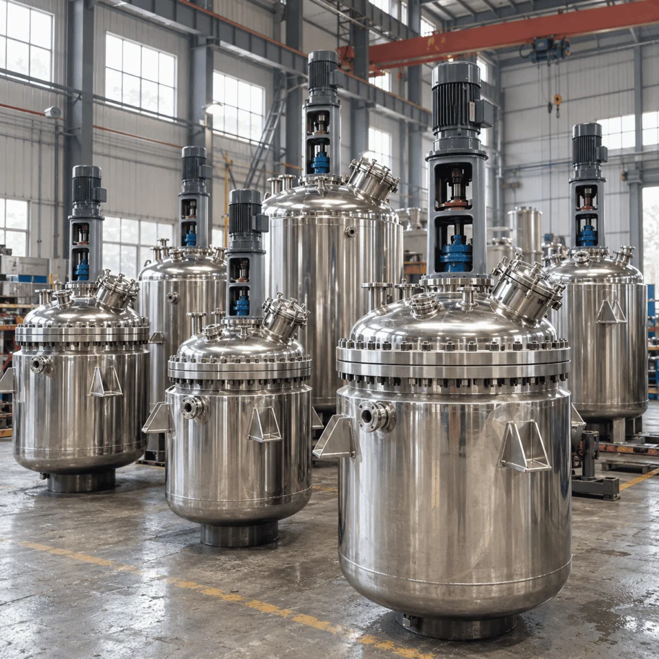 Custom stainless steel reactors manufactured by ChannelVessel